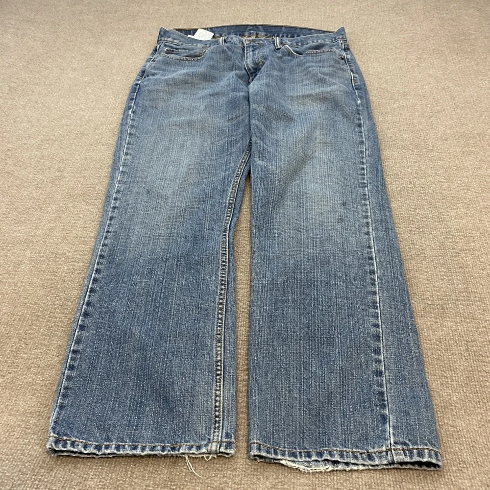 Levis 559 Jeans Mens 34x29 Hemmed Blue Baggy Distressed Relaxed Straight Denim